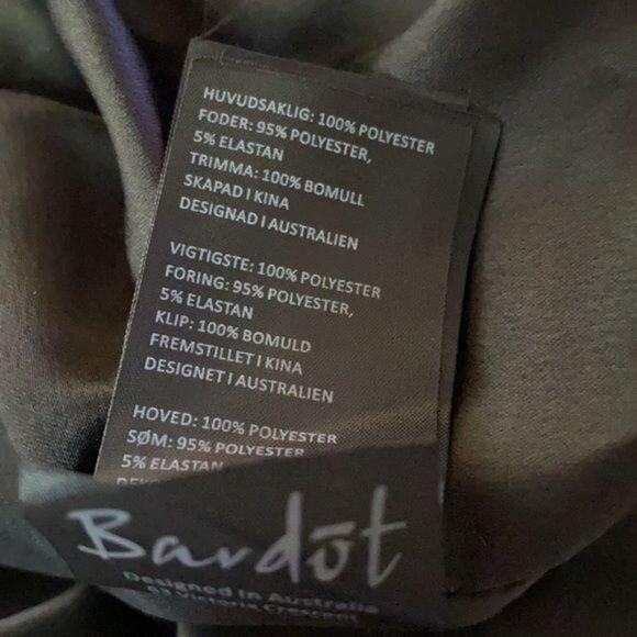 Bardot Isa Crochet Lace Cocktail Sheath Dress French Black Size L 10 NWT - Picture 7 of 12